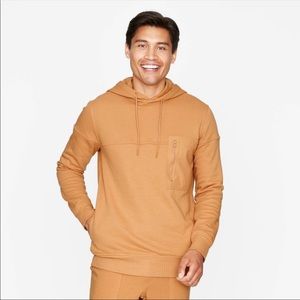 Mens Relaxed Fit Hoodie Sweatshirt - Goodfellow & Co. in Brown